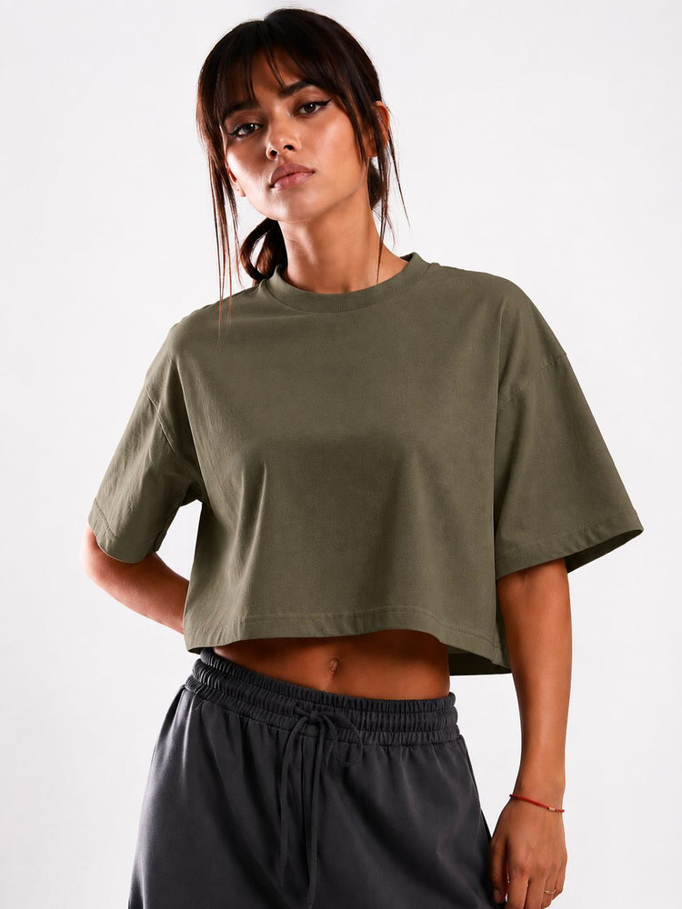 FEMALE OVERSIZE CROP T-SHIRT