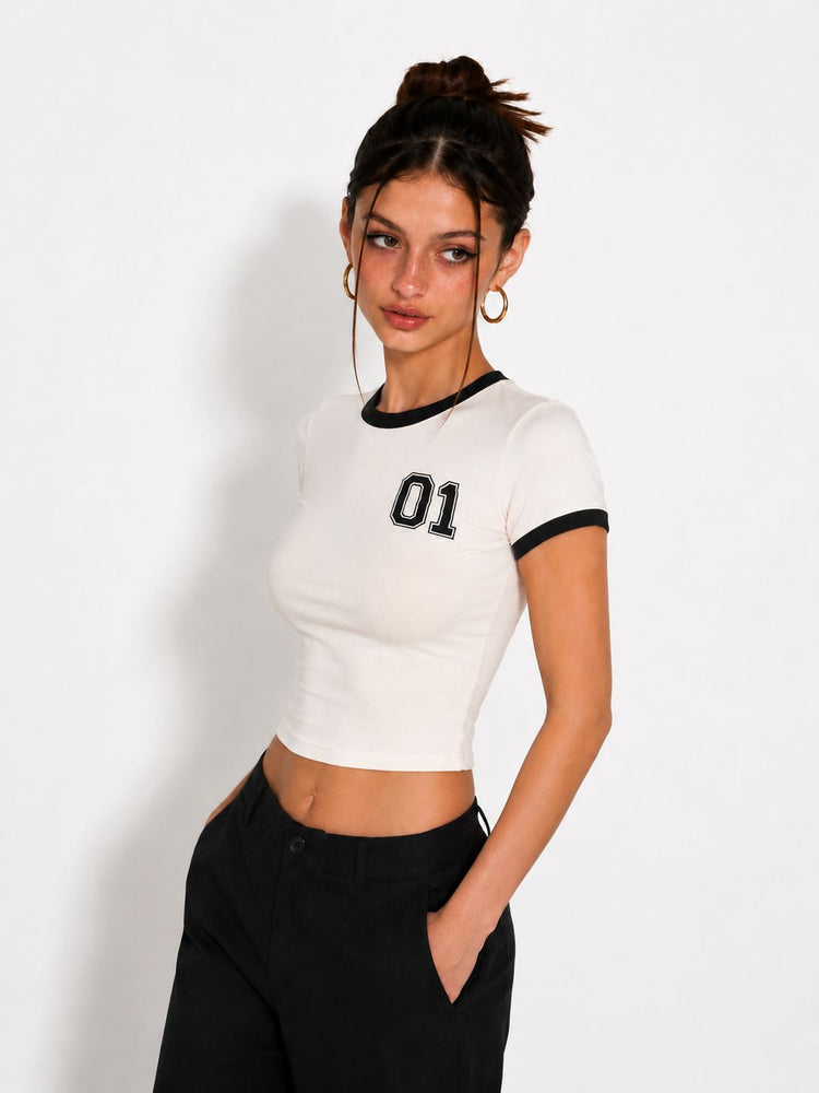 FIT CROP TOP T-SHIRT