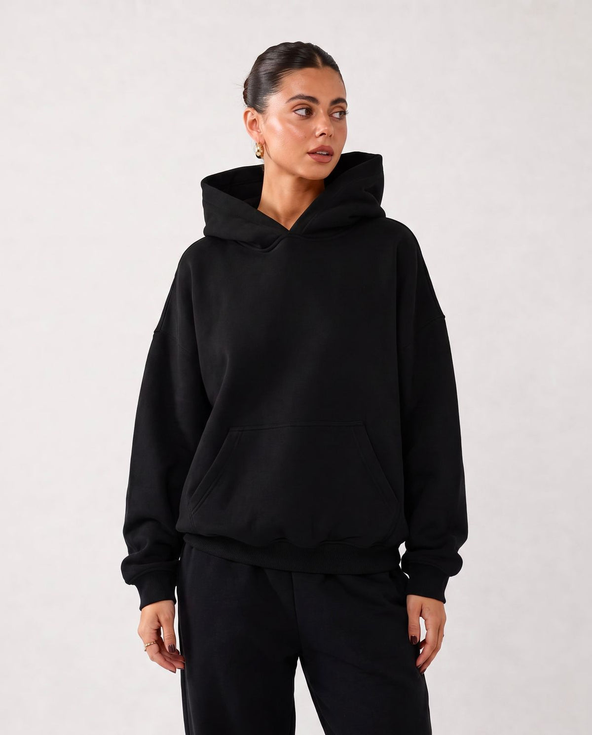 PLAIN OVERSIZE FEMALE HOODIE