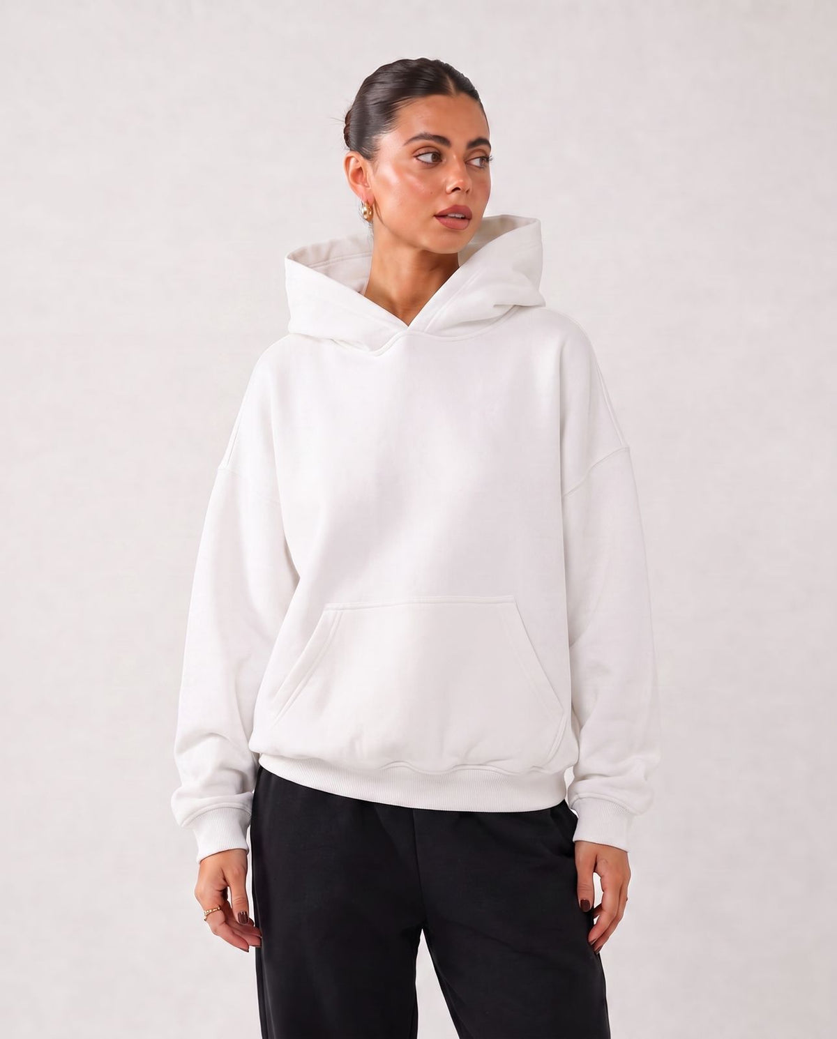 PLAIN OVERSIZE FEMALE HOODIE