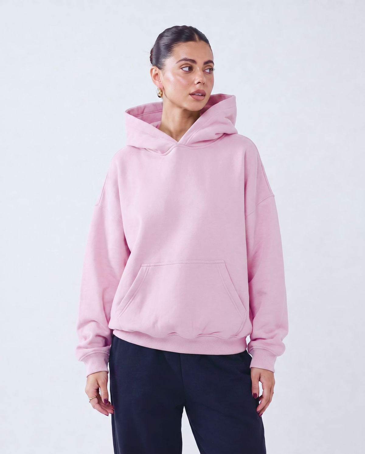PLAIN OVERSIZE FEMALE HOODIE