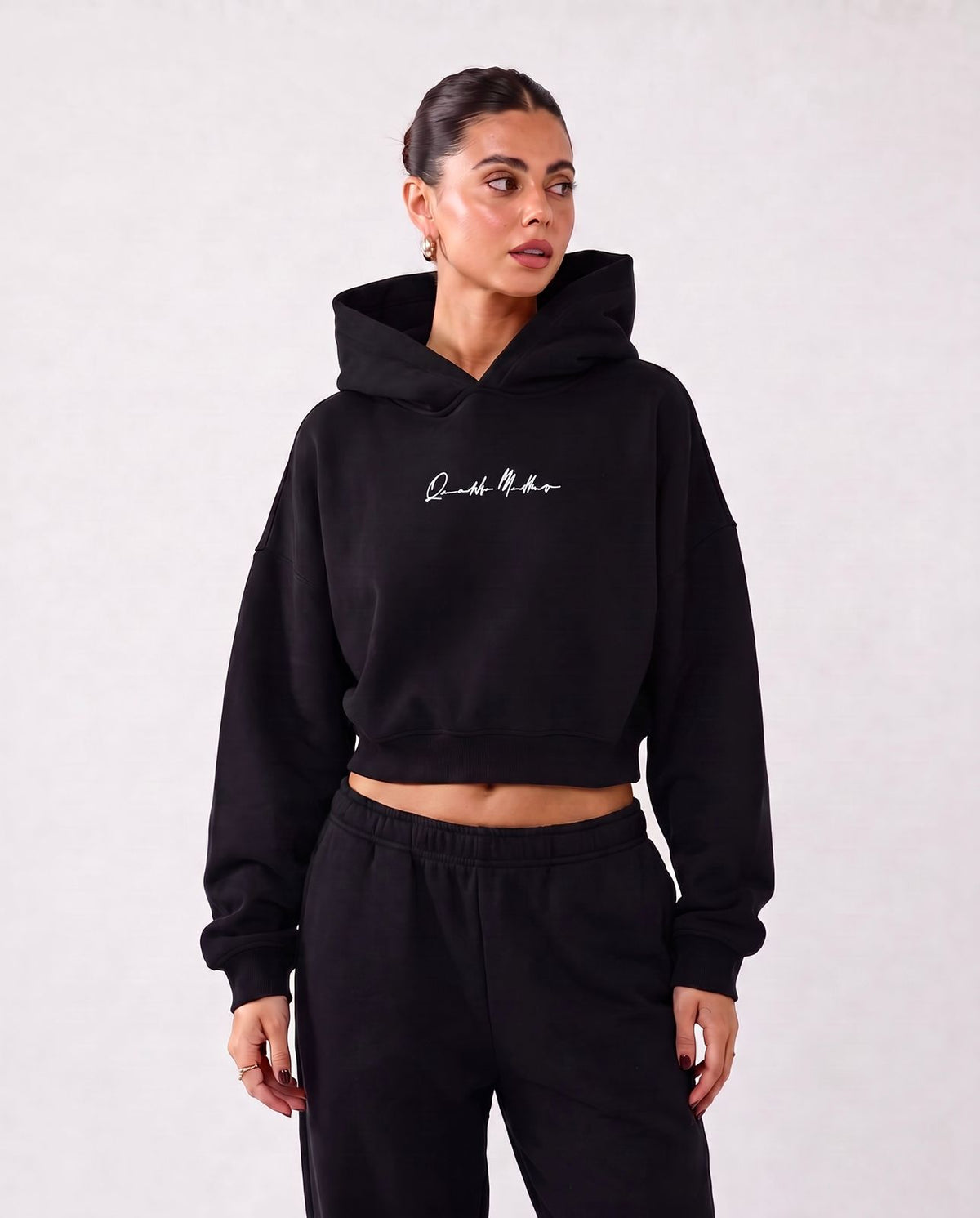 CROP TOP FEMALE HOODIE