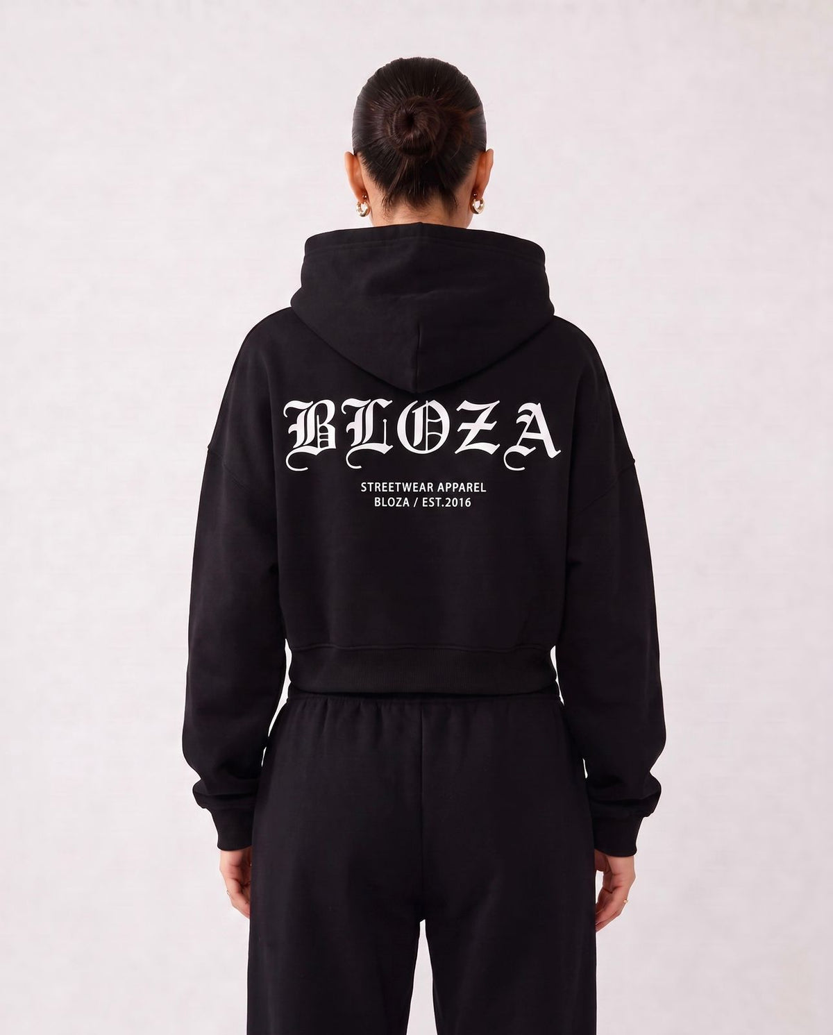CROP TOP FEMALE HOODIE