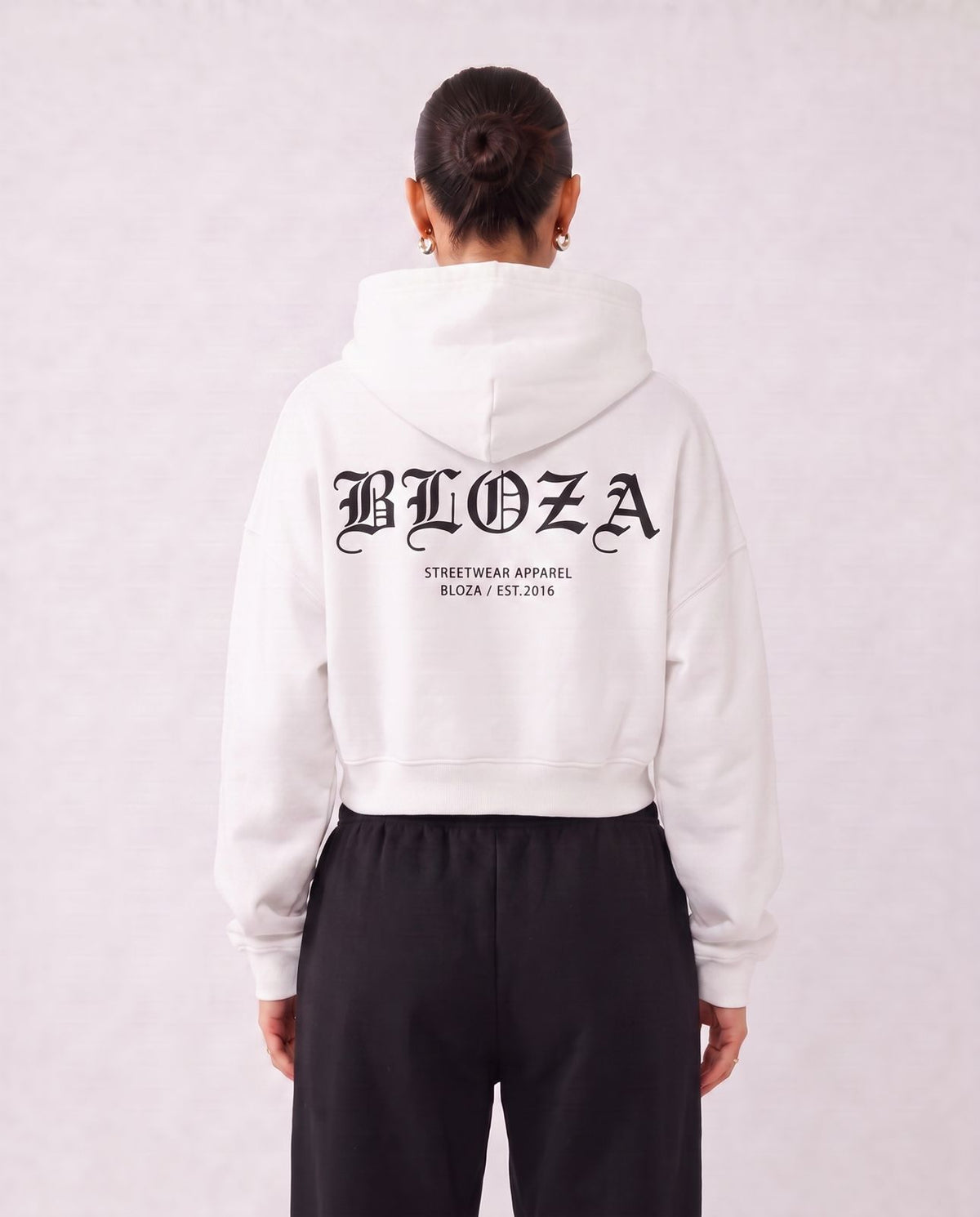 CROP TOP FEMALE HOODIE