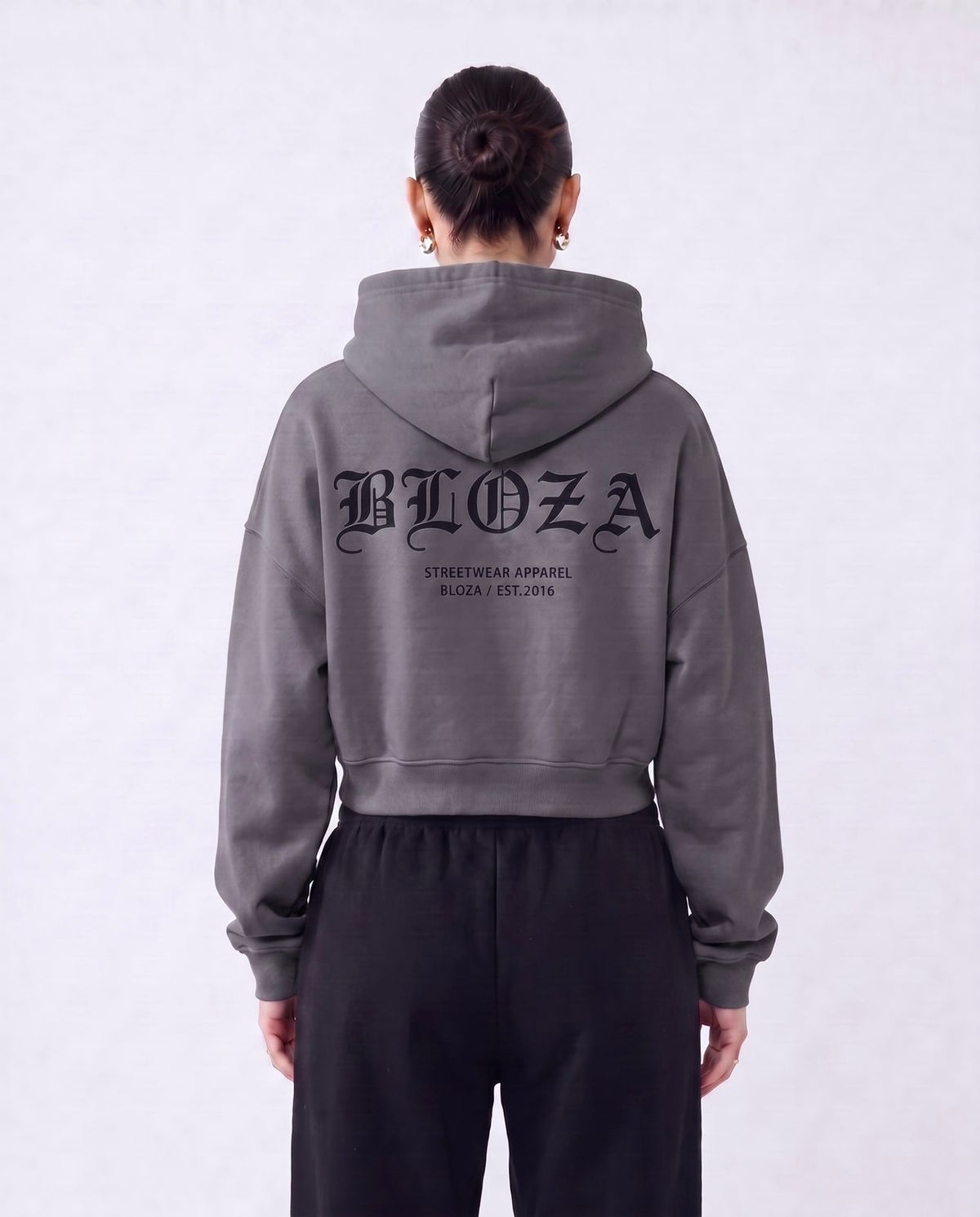 CROP TOP FEMALE HOODIE