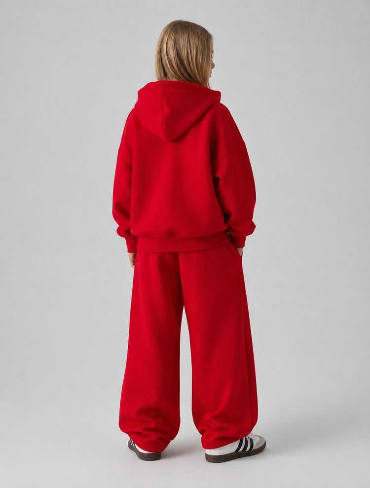 KIDS NEW WORLD PANTS & ZIPPER HOODIE 450 GSM SET