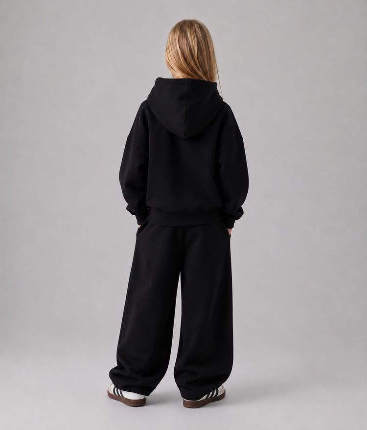 KIDS NEW WORLD PANTS & ZIPPER HOODIE 450 GSM SET