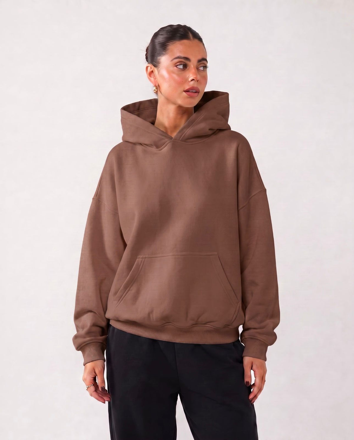 PLAIN OVERSIZE FEMALE HOODIE