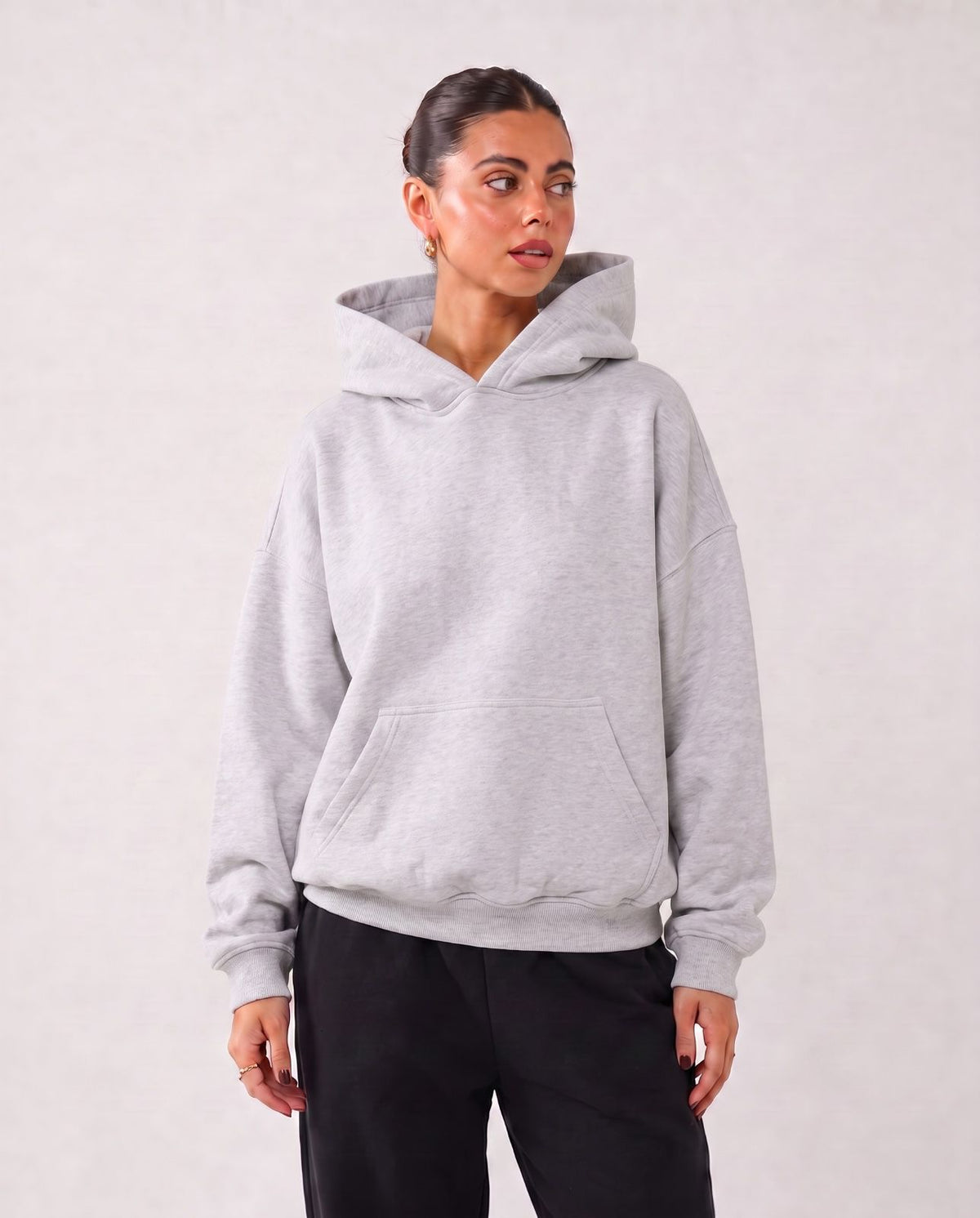 PLAIN OVERSIZE FEMALE HOODIE