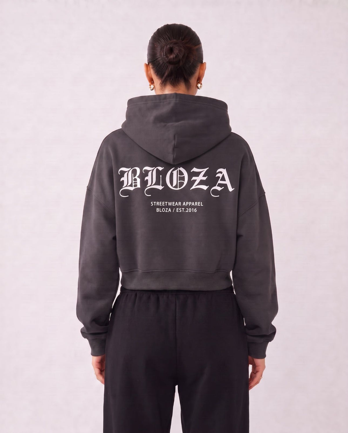 CROP TOP FEMALE HOODIE