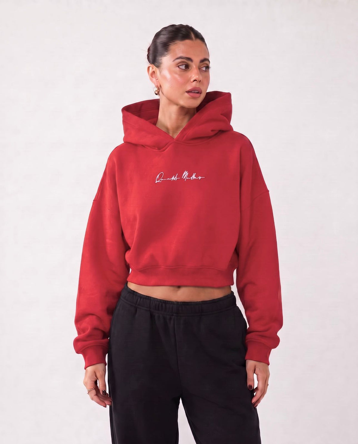 CROP TOP FEMALE HOODIE