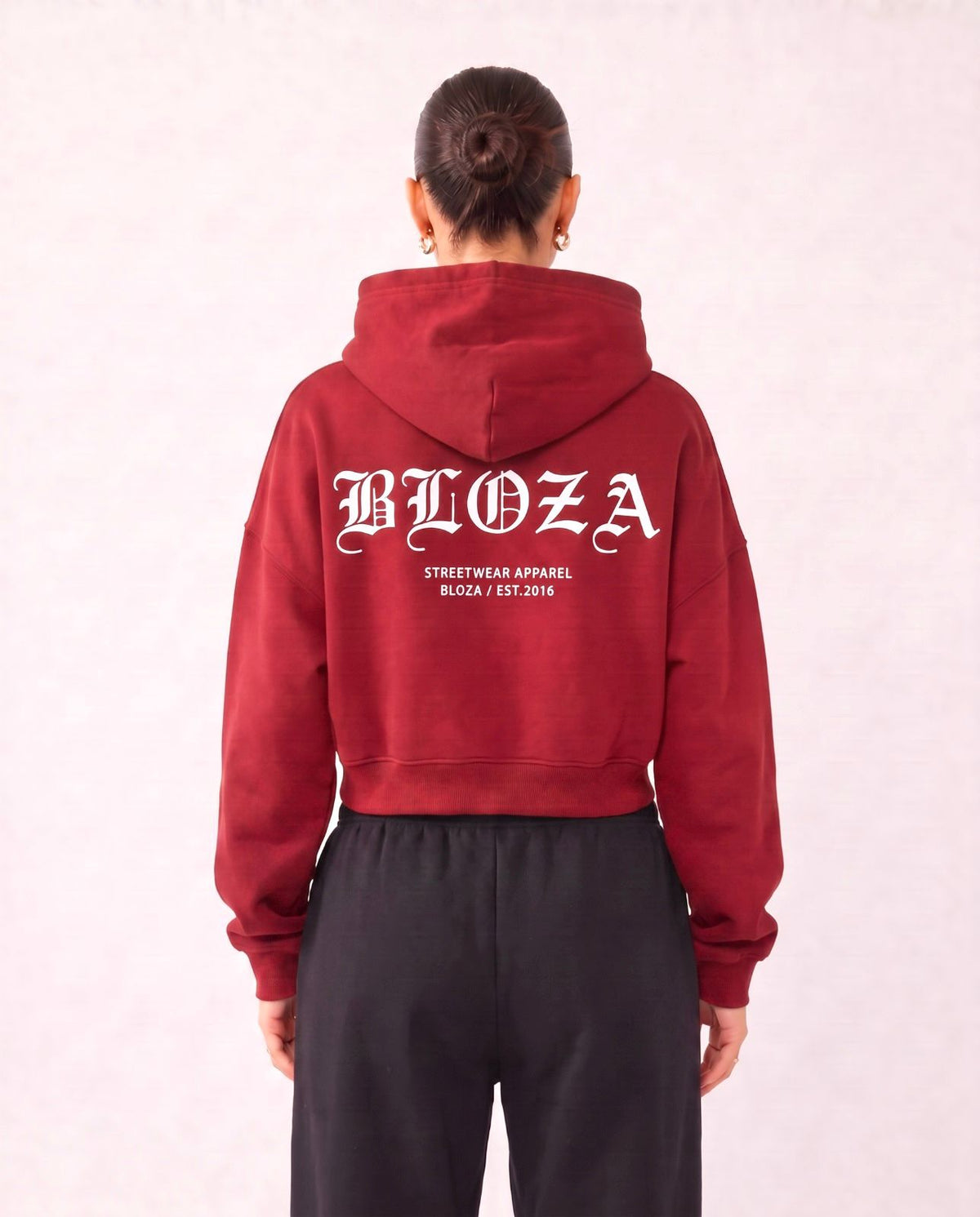 CROP TOP FEMALE HOODIE