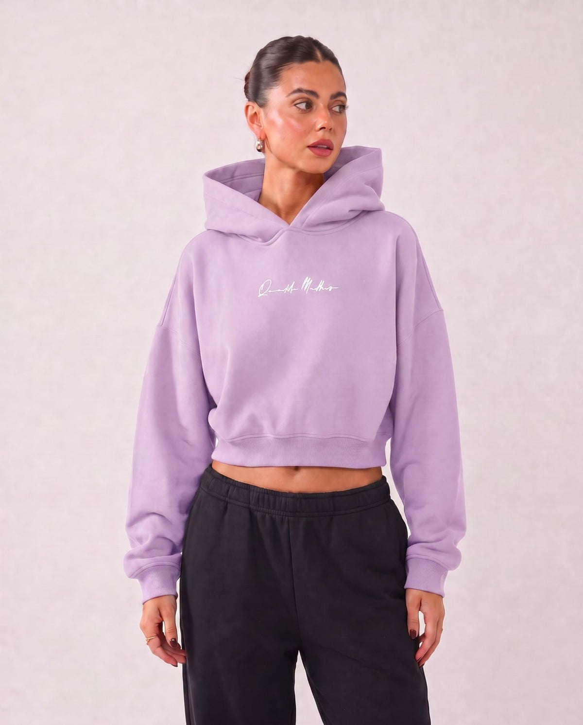 CROP TOP FEMALE HOODIE