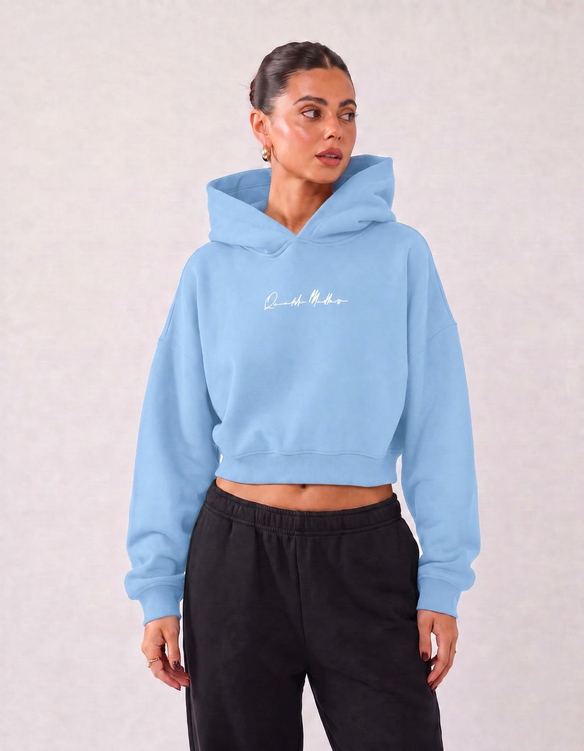 CROP TOP FEMALE HOODIE