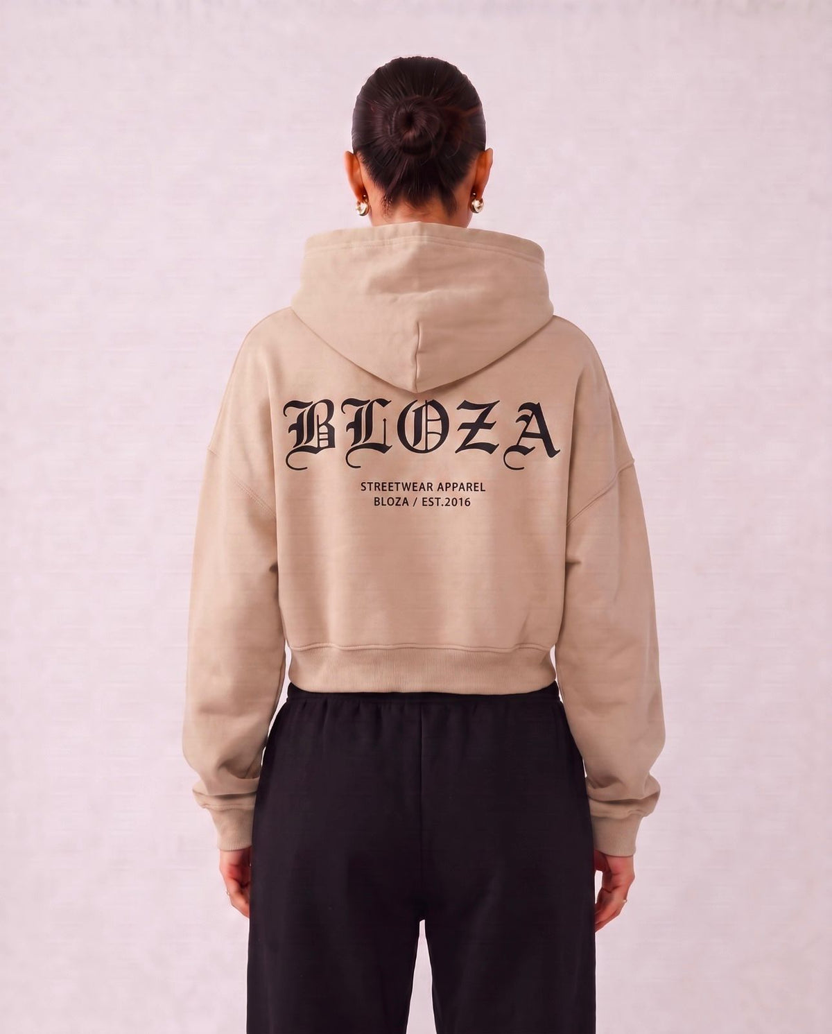 CROP TOP FEMALE HOODIE