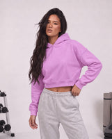 Cropped hoodie lilac