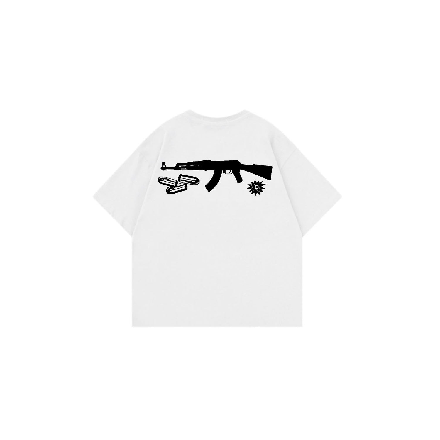 Bloza AK-47 Graphic Tee - White - Back