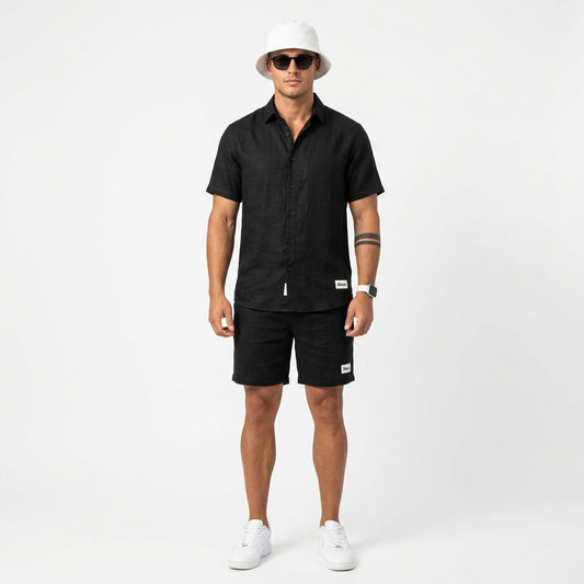 Essential linen shirt and short
