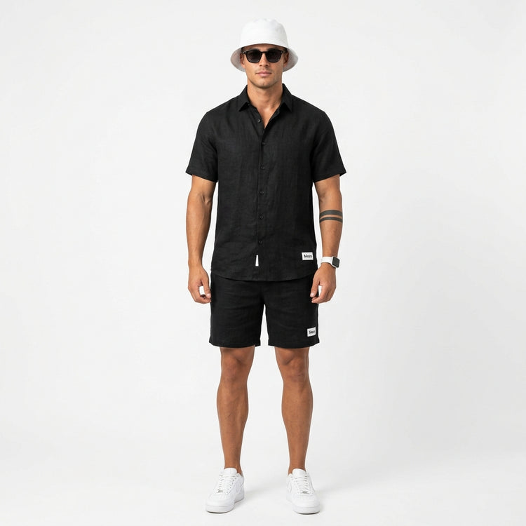 Essential linen shirt and short