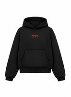 Bloza 777 Cupid Box Cut Hoodie - Black - Front