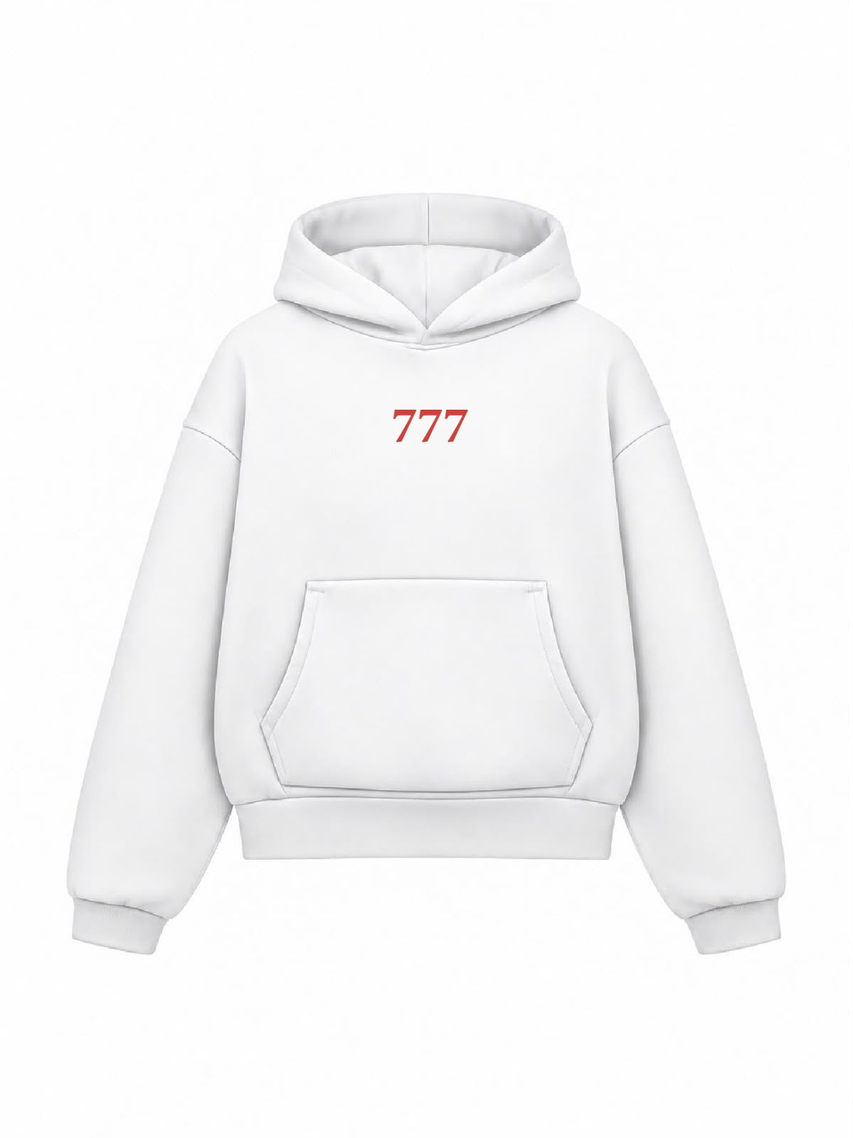 Bloza 777 Cupid Box Cut Hoodie - White - Front