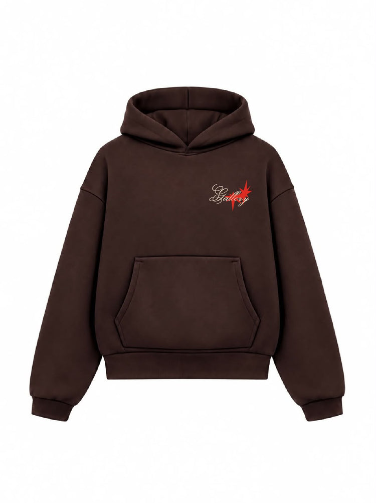 Bloza Chase The Vision Box Cut Hoodie - Brown - Front