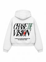 Bloza Chase The Vision Box Cut Hoodie - White - Back