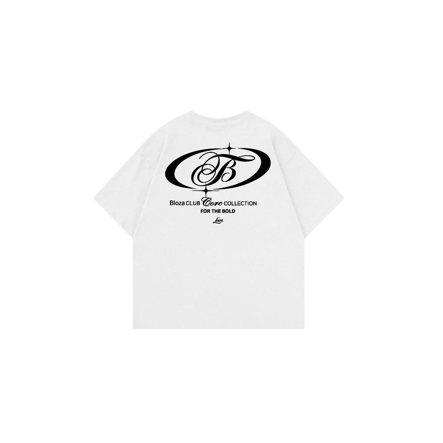 Bloza Club Core Tee - White - Back