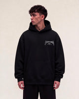 Culture of Ambition hoodie 380 GSM in black, front