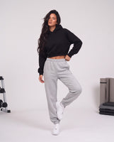 Cropped hoodie black
