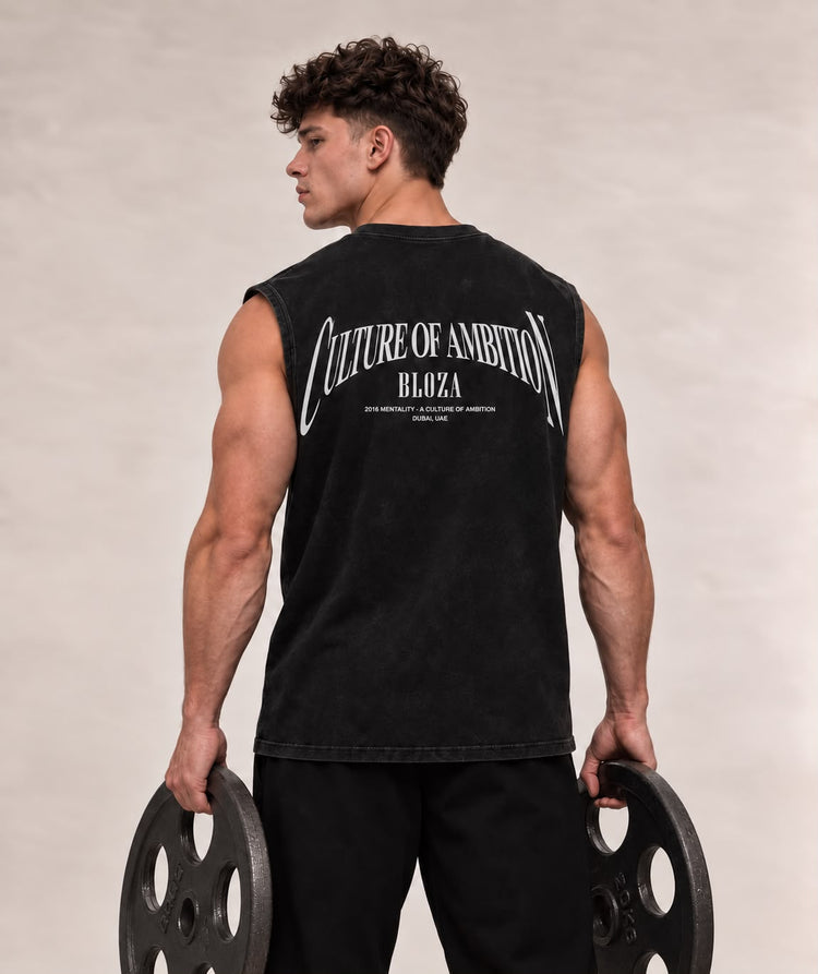 Culture of Ambition acid wash tank, back print