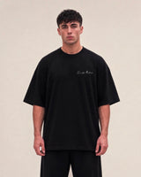 Bloza gothic oversize t-shirt in black, front