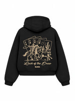 Bloza Luck of the Draw Box Cut Hoodie - Black - Back