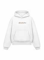 Bloza Luck of the Draw Box Cut Hoodie - White - Front