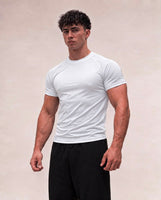 Plain performance t-shirt in white