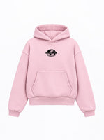 Bloza Streetwear Globe Box Cut Hoodie - Pink - Front