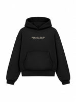Bloza Timeless Box Cut Hoodie - Black - Front