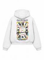 Bloza Timeless Box Cut Hoodie - White - Back