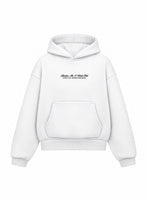 Bloza Timeless Box Cut Hoodie - White - Front