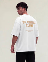 Training Club oversize t-shirt in white, back print