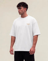 Training Club oversize t-shirt in white, front