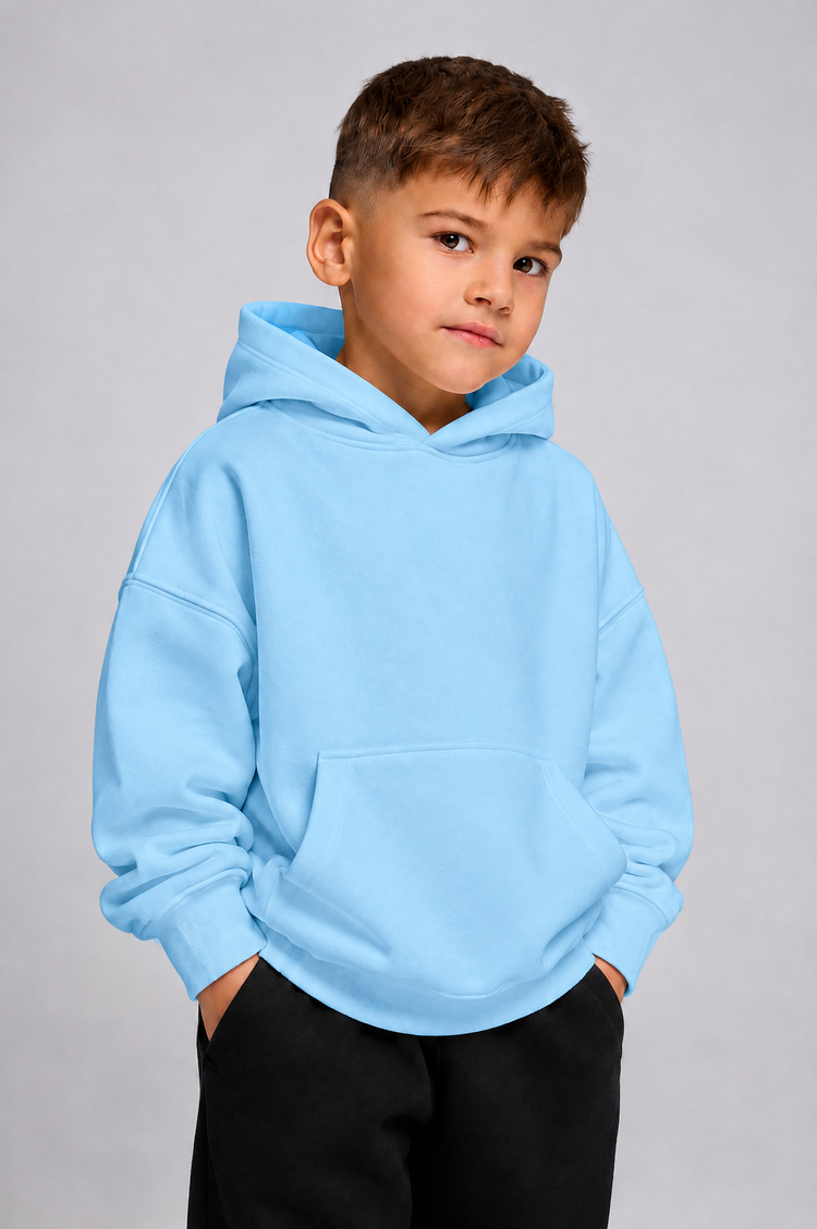 KIDS NORMAL HOODIE - BOYS - 5-6 YEARS | Baby blue