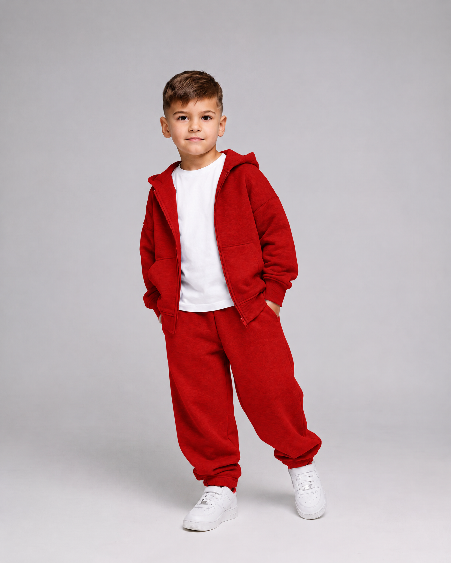 KIDS SWEATSUIT - BOYS - 5-6 YEARS | Red