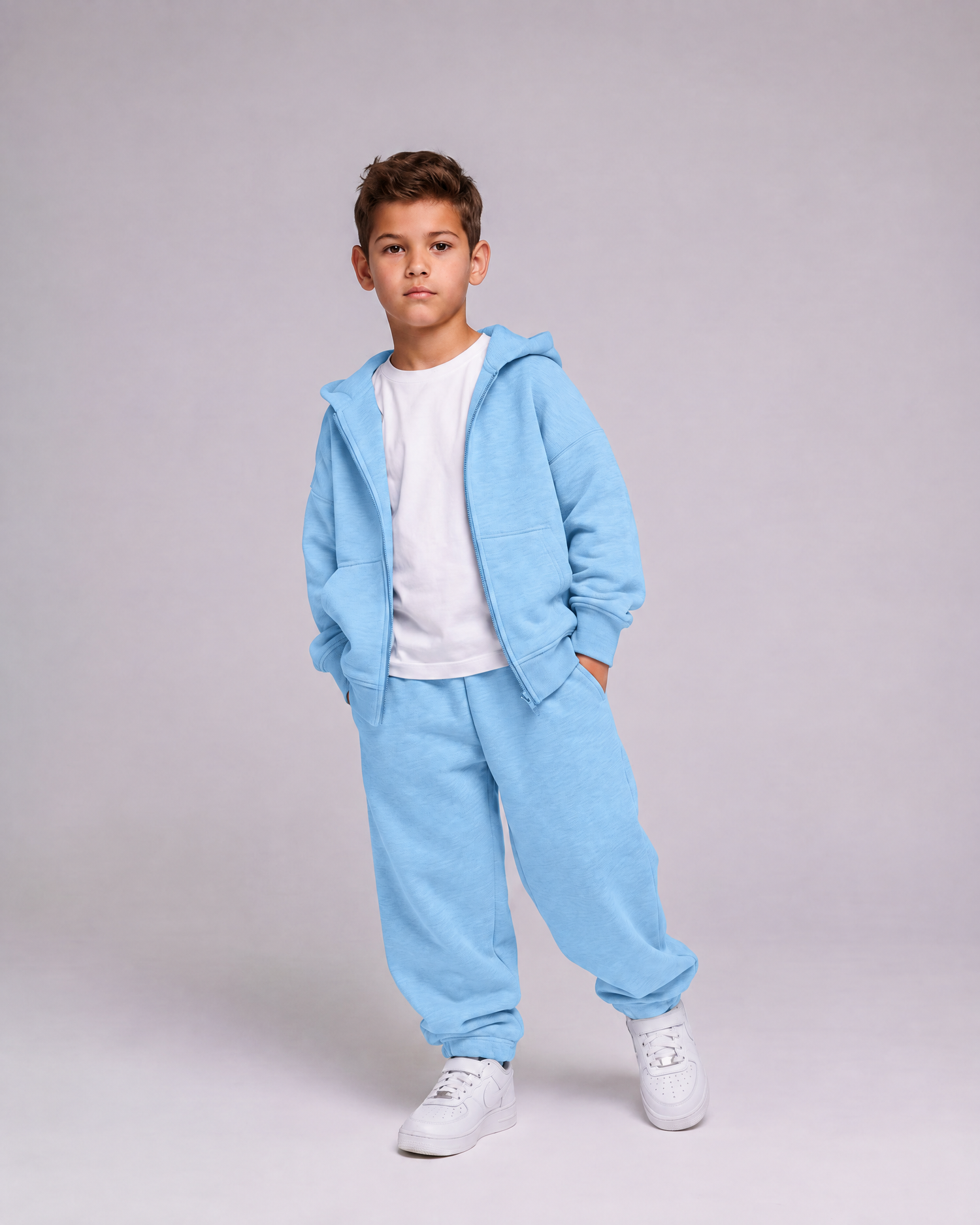 KIDS SWEATSUIT - BOYS - 7-8 YEARS | Baby blue