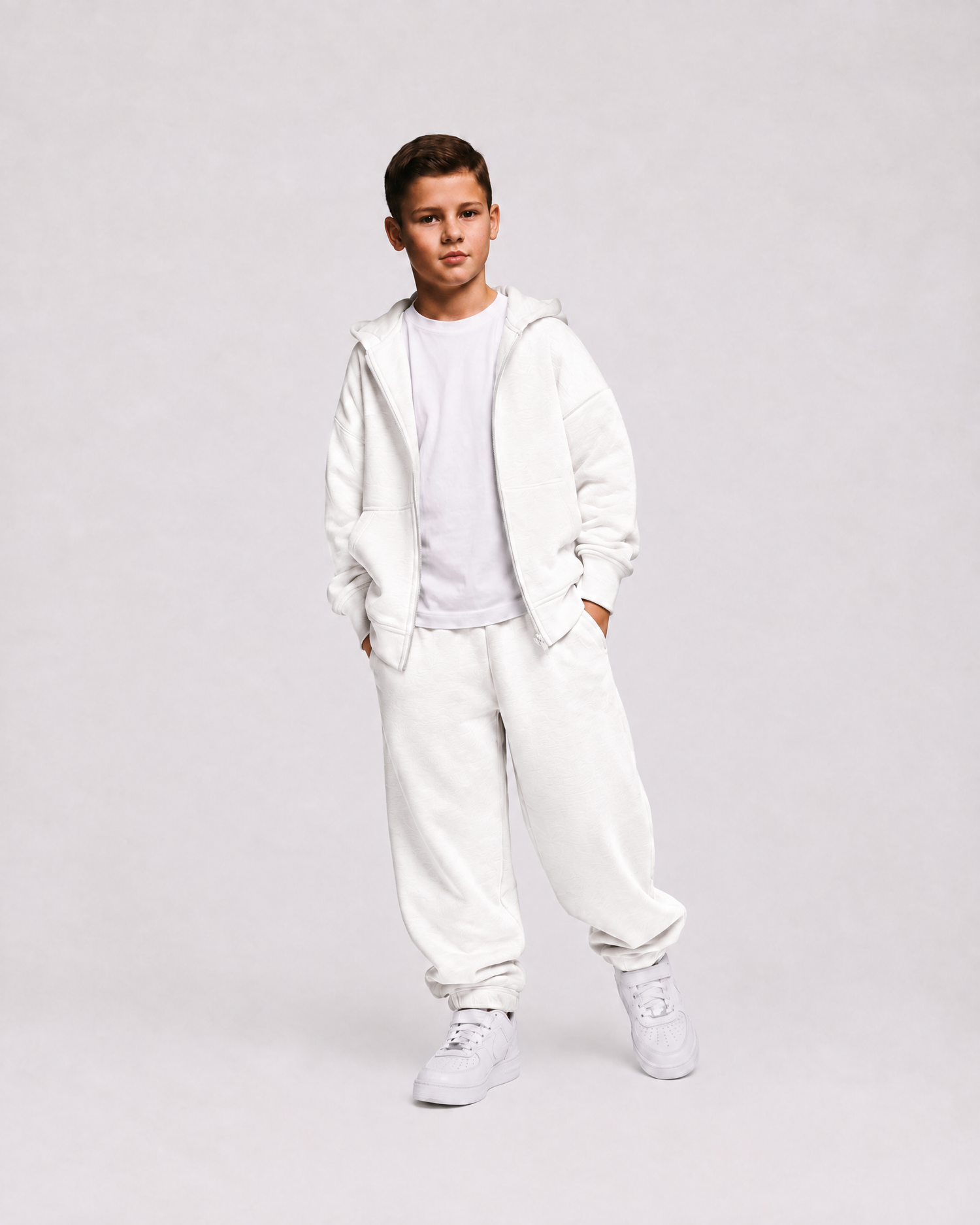 KIDS SWEATSUIT - BOYS - 9-10 YEARS | White