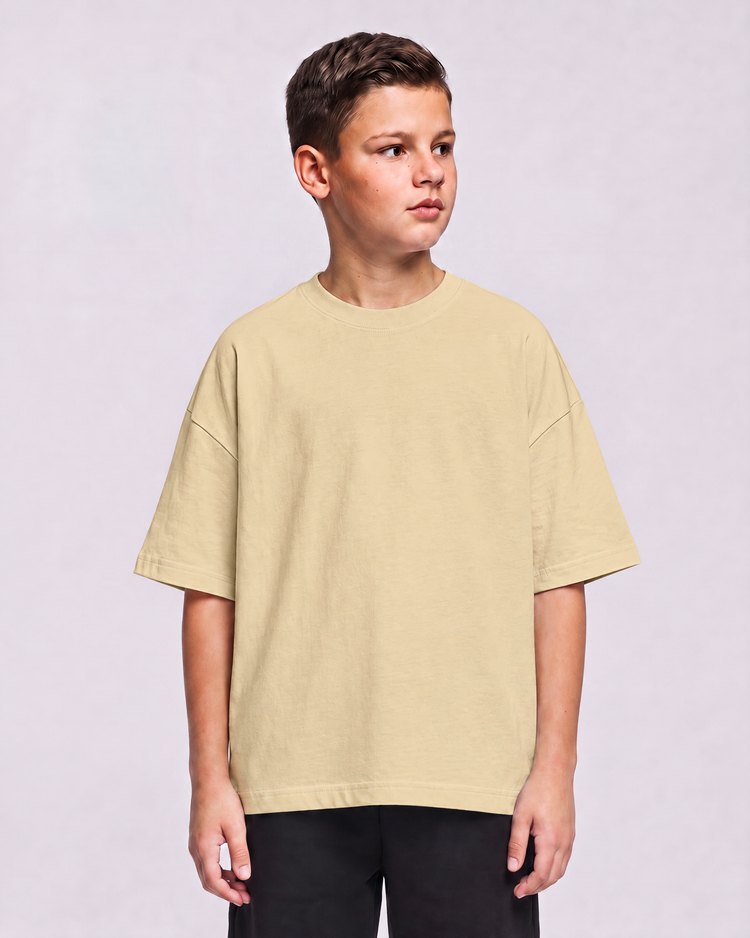 KIDS OVERSIZE T-SHIRT - BOYS - 9-10 YEARS | Beige