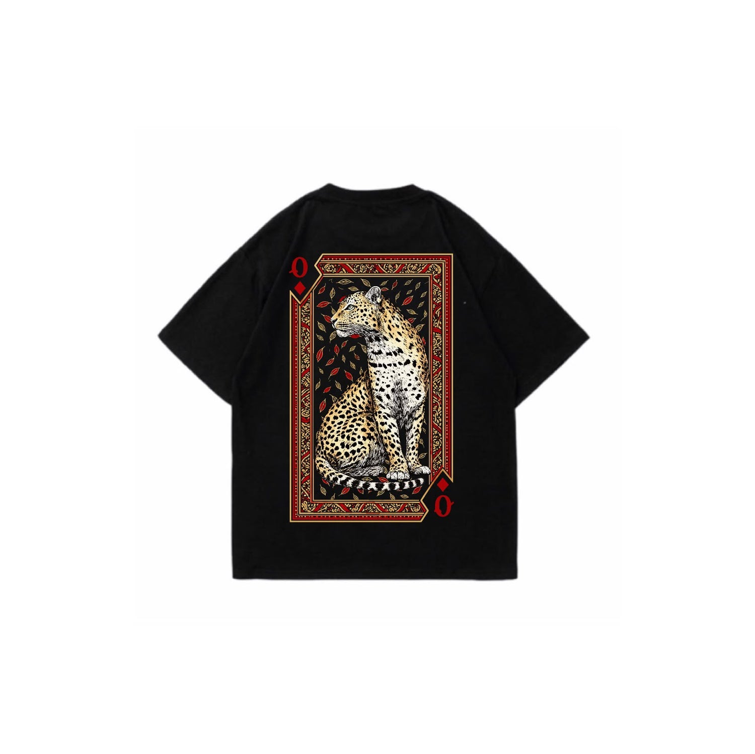 Queen of Diamonds oversize t-shirt black back