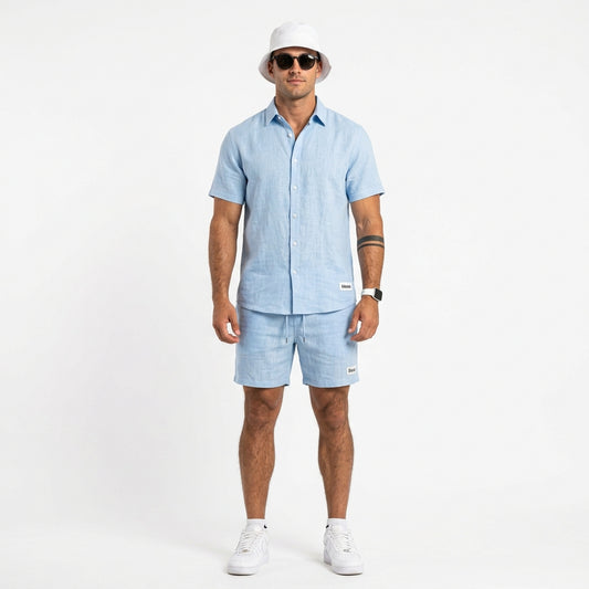 Essential linen shirt and short