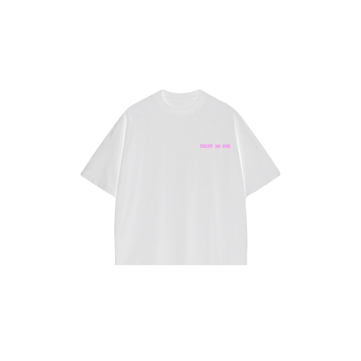 Bloza Trust No One Tee - White - Front
