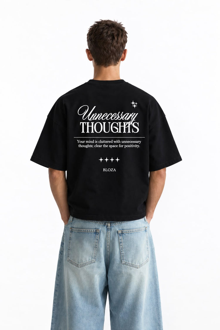 Bloza Unnecessary Thoughts Tee - Black Back